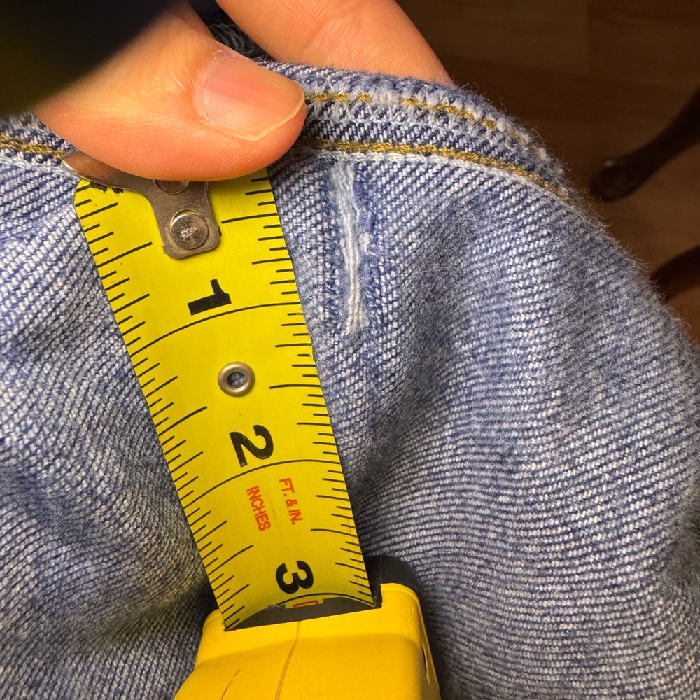 AGOLDE Button Fly High Rise Slim Nico Shoreline Distressed Tear Jeans Size 31 - Picture 5 of 8